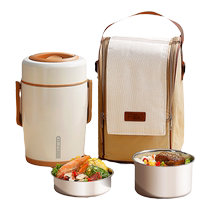 Stainless Steel Winter Insulated Lunch Box 24 Hours Extra-long Insulation Multilayer Large Capacity Carry-on to Work Nation Source