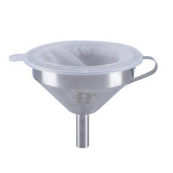 Stainless steel funnel filter household Chinese medicine soaked wine home-brew liquor wine scale filter artifact