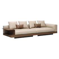 Nanyun sofa Italian minimalist villa large flat high-end first floor living room cowhide leather sofa small apartment