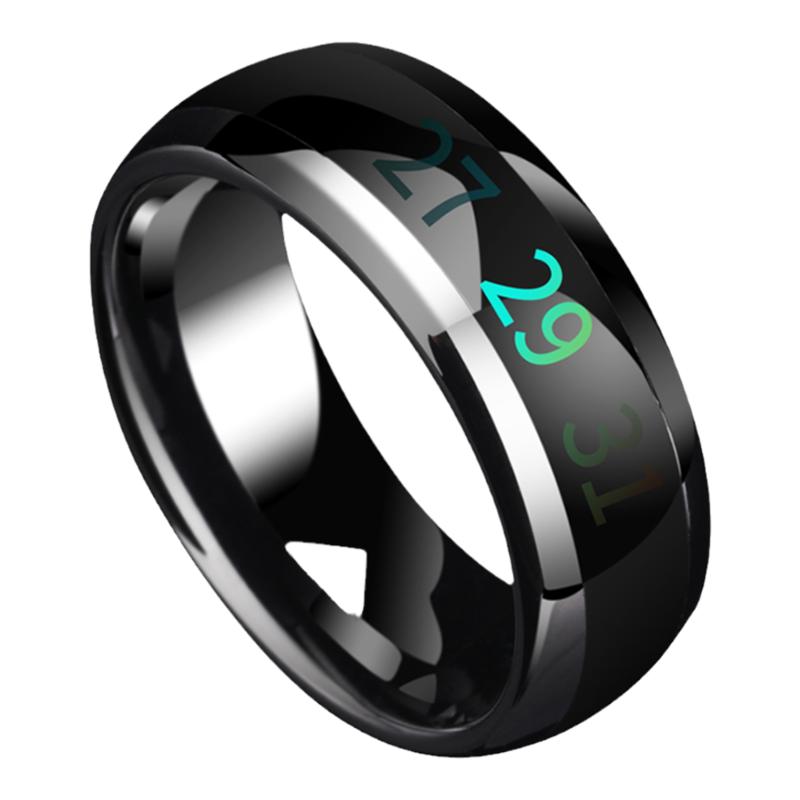 NFC smart ring temperature-sensitive color-changing ICID access control multi-functional bus and subway Tesla ring high black technology