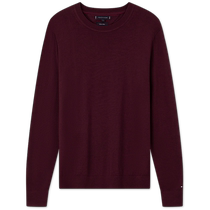 Tommy 24 new autumn and winter mens pure wool business casual solid color bottoming sweater sweater 36539
