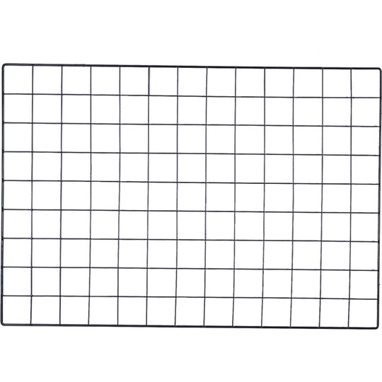 加粗黑色铁丝网片照片墙网格货架娃娃墙收纳展示超市置物架墙悬挂