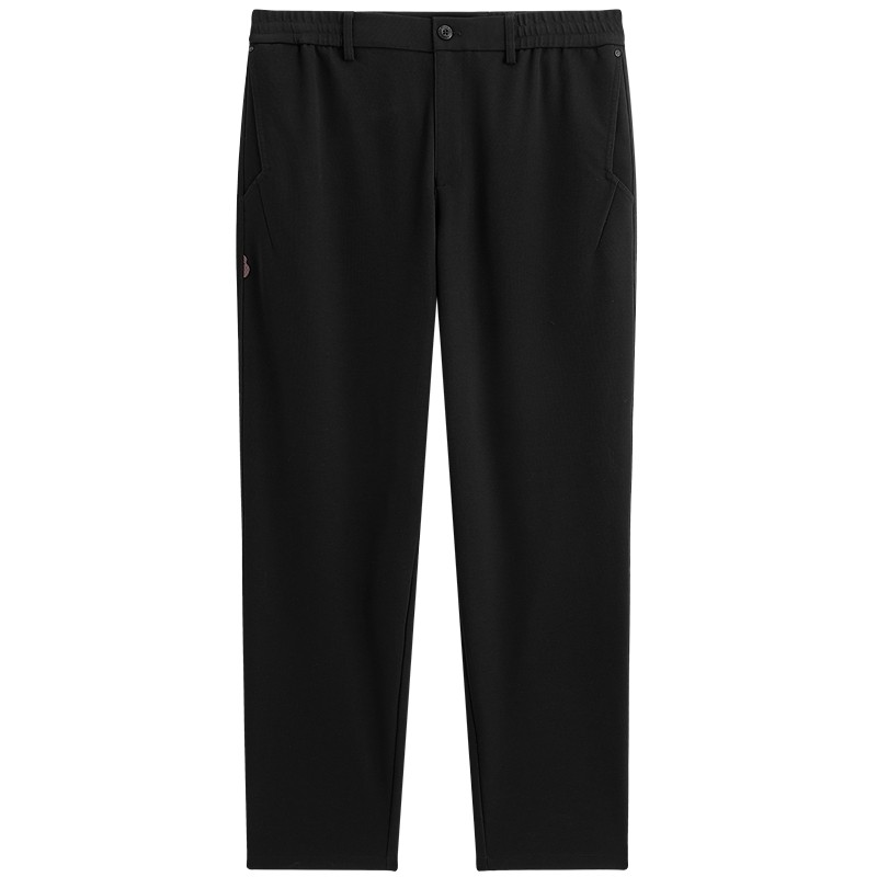 PEACEBIRD Men's Lyocell trousers men's black straight casual pants B2GBG1157