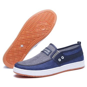 Beef tendon sole spring and summer old beijing cloth shoes soft sole comfortable men's canvas shoes flat casual non-slip low-cut versatile sneakers
