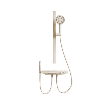 Langjing simple shower set milky white shower
