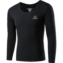 Antarctic Seamless Heating and Warm One-piece Top Underwear Mens Velvet Thickened Bottoming Top Upper Body Winter Autumn Clothes