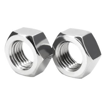 304 stainless steel hexagonal nut nut screw cap nut M1M2M3M4M6M8M10M12M16M20M30