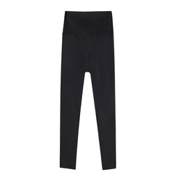 Autumn and winter velvet leggings for women, high-waisted little black pants, 2023 slim pencil pants, black small feet magic pants