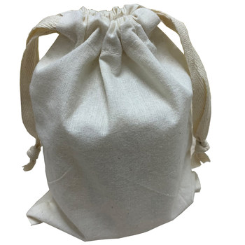 Pure cotton bundle pocket custom printed dust-proof drawstring bag