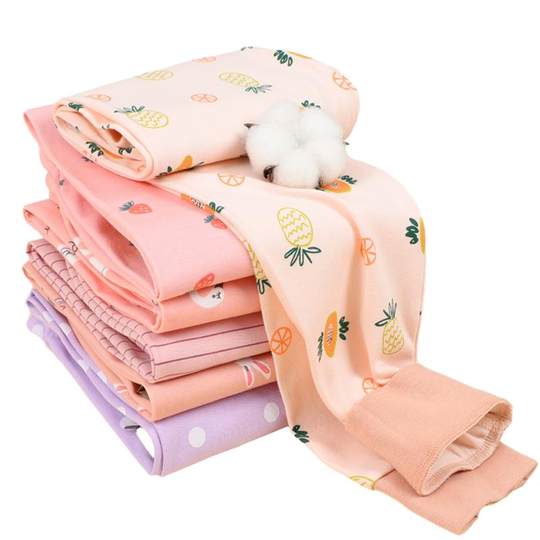 猫人女大童秋裤纯棉儿童线裤打底裤女孩薄款全棉初中睡裤学生女款