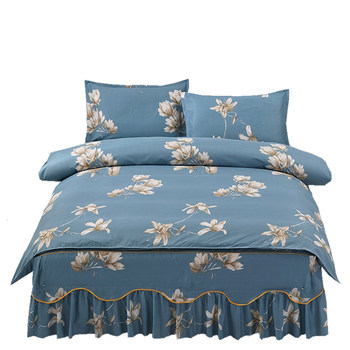 Four-season a full cotton korean version anti-slip simple modern quilt cover