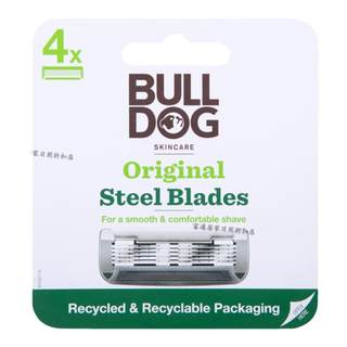 BULLDOG斗牛犬5层刀头男士手动剃须刀五层刀片原装绿玻璃替换4个