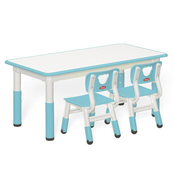 Peanut table children's table and chair for education can be raised and lowered