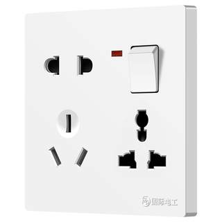 Type 86 one-open multi-functional socket with five holes on the wall