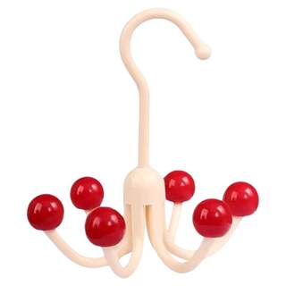 Dopamine rotating six-claw hook hole-free storage hook