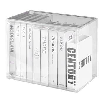 Transparent acrylic student book storage box