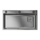 JOMOW double-sink sink converted into large single-slot vegetable basin