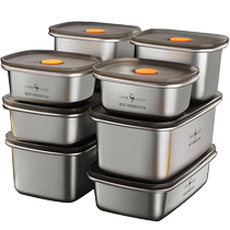 SSGP Three-four steel Stainless Steel Fresh box Refrigerator Special micro vacuum sealed lunch box Two clothes 1000ml