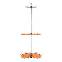 Wardrobe corner trouser rack cloakroom 360-degree rotating clothes rack multi-functional clothes rack wardrobe basket storage rack