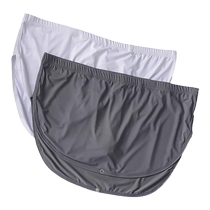Internet celebrity mens detachable low-waisted ice silk boxer-lined Arrow pants home pants summer casual simple style