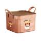 Large-capacity household storage box with lid with cartoon pattern