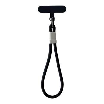 Adjustable buckle mobile phone lanyard simple solid color wrist pendant men and women's hand rope anti-theft crossbody hanging rope short portable wristband sturdy and durable camera headphones u disk strap key anti-loss case