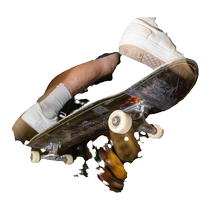 Decathlon Skateboard Bridge Fury EVO2 Original Color Skateboard Bracket Aluminum Shock Absorber ENR2