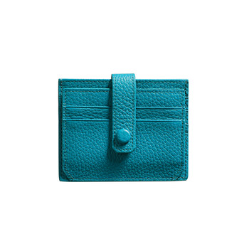 Hoyozi first layer cowhide genuine leather leather card bag women's coupon wallet id card storage multiple cards