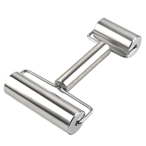 Stainless steel rolling pin beech wood roller dumpling wrapper double-headed rolling pin for baking with pressed dough