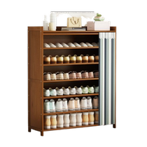 Shoe rack Domestic indoor living room doorway doorway edge-looking multilayer dust-proof containing deviner home simple cloth art shoe cabinet
