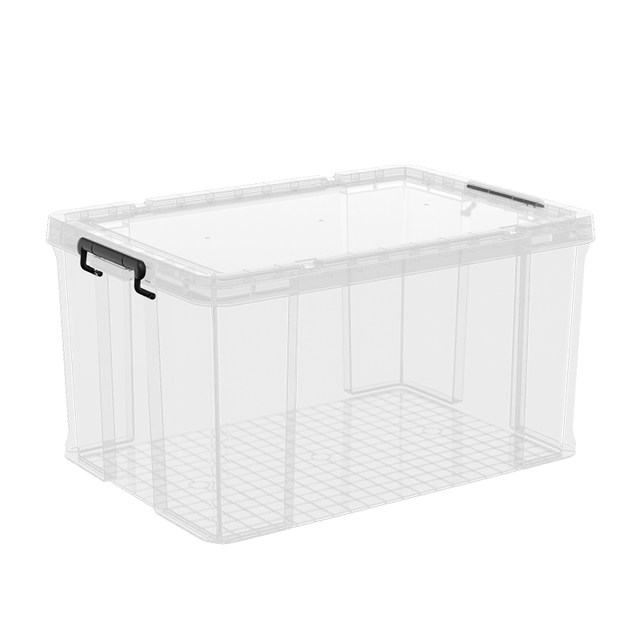 Thickened transparent right-angle storage box