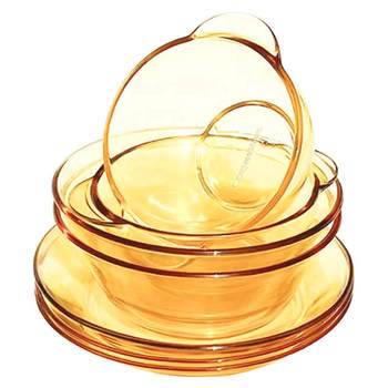 Corning heat-resistant glass tableware set bowls, dishes and dishes