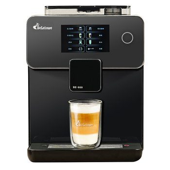 Large core, large color screen, automatic cleaning coffee machine