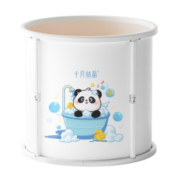 October Crystal Baby Bath Tub Infant Home Use Newborn Bath Basin Foldable Bath Tub Extra Large Swimming Tub