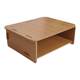 Desktop monitor elevated storage rack