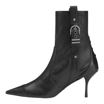 SW STUART MAVERICK 75 BOOTIE spring new buckle stiletto pointed toe short boots for women