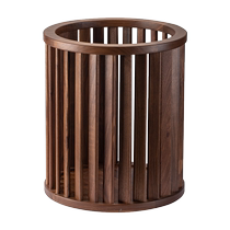 Black walnut solid wood storage frame Home hotel B&B bathroom dirty clothes basket dirty clothes basket clothes storage basket