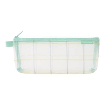 Japanese midori mesh pencil bag stripes large capacity