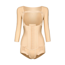 Pregnant with a first-section waist-abdominal plastic-body-in-body one-piece fat post-operative closeout bunches waist-to-hip close-up breast plastic-type clothes woman