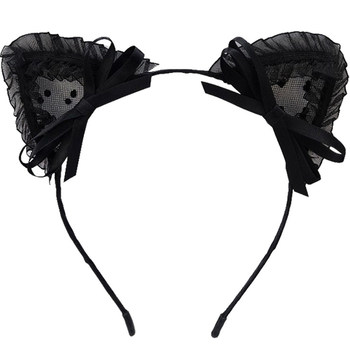 ພັກເອີຣົບແລະອາເມລິກາ veil sexy lace black cat and rabbit headband bow hair accessories 10,000 Christmas head accessories