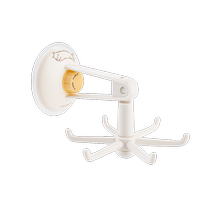 Tree rotatable hook kitchen wall-mounted six-claw rack without punching pot spatula shovel spoon kitchen utensil storage storage rack