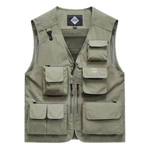 Jeep jeep tooling vest men's outdoor leisure photography director fishing vest vest multi-bag mesh vest