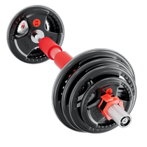 Rubberized barbell set mens fitness home equipment Austrian bar big hole womens hip bridge weightlifting bells squat curved bar