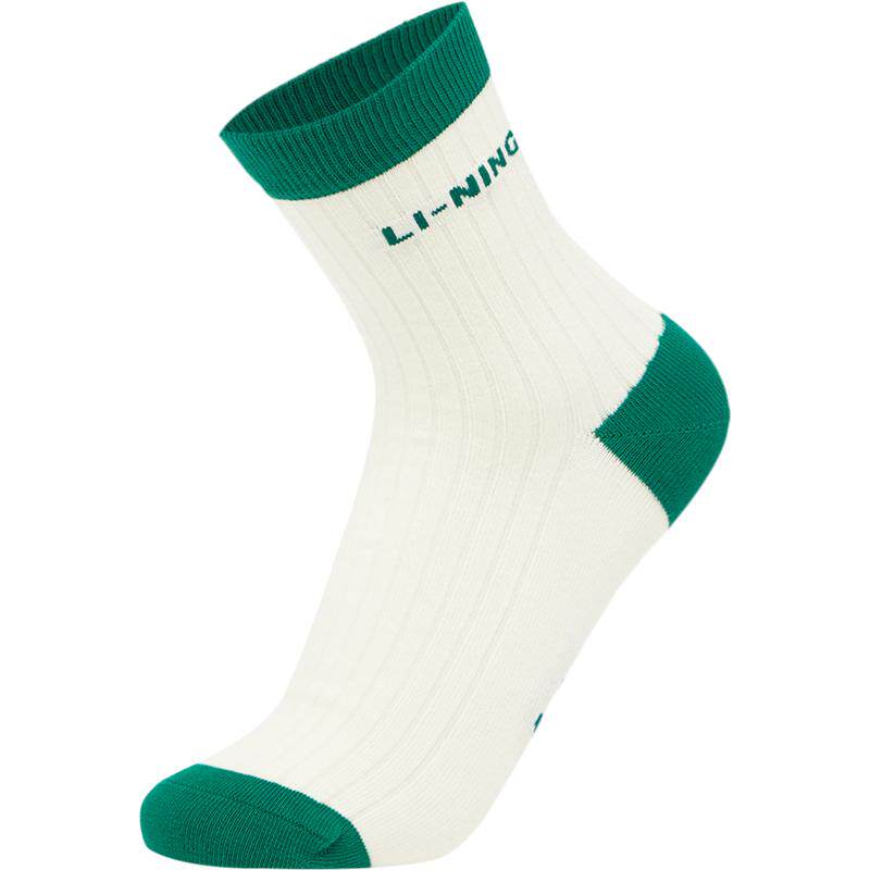 Li Ning's medium-tube, men and women's same style medium-sized stockings sports socks