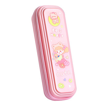 Cartoon pattern large capacity pencil case pencil case stationery case