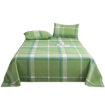 Old coarse cloth bed sheet, single quilt