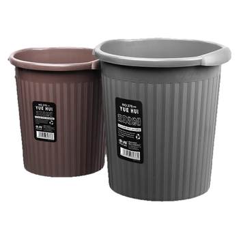 Hotel uncovered office trash can plastic storage bucket