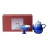 Jingdezhen hand-painted fish leaping into the clear water, a pot and a cup