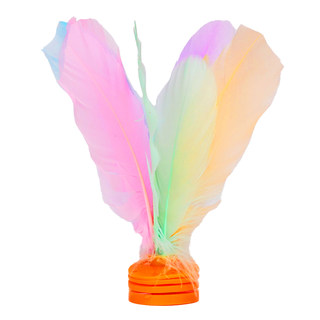 Easy to kick and durable macaron rainbow shuttlecock