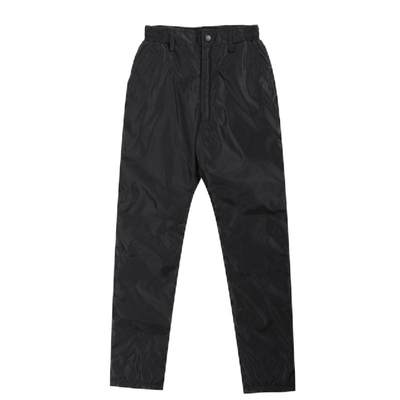 Men's quilted cotton trousers, middle-aged casual pants, thick high waist deep crotch, outdoor windproof and warm silk cotton down trousers